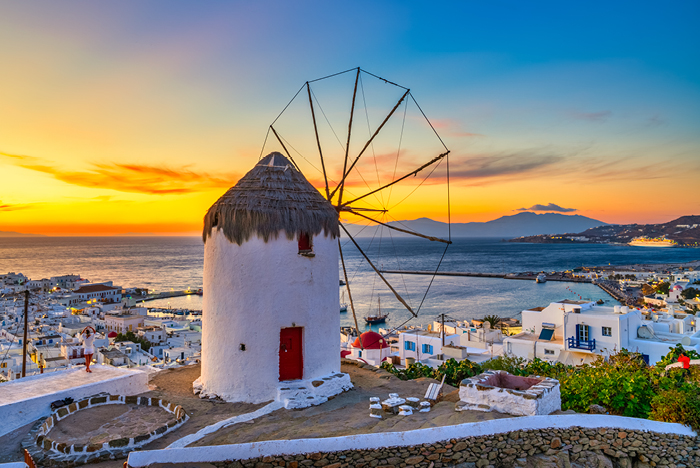 GREECE 8Day 5 Windmill In Mykonos